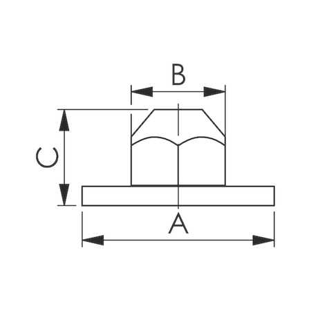 Plastic Hexagon Nut | Durable PA 6 Material | Quick Mounting | Black Color | @Pack of 25 | by Wurth