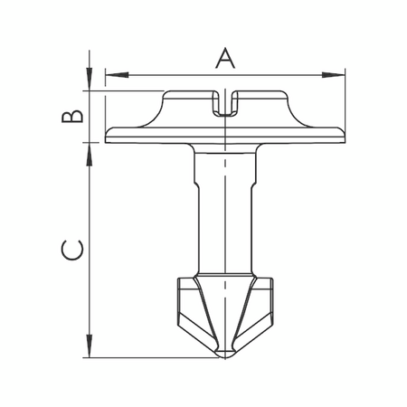 Turn-Lock Fastener | Quick Fastening | Steel Construction | Silver Color | @Pack of 10 | by Wurth