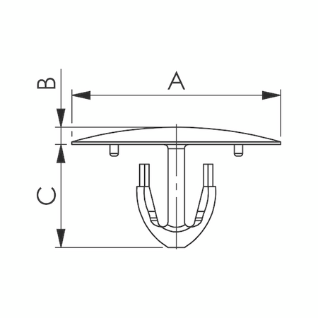 Trim Clip with Special Design | Covers Holes in Components | @Pack of 25 | by Wurth