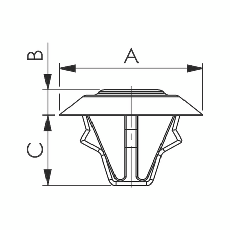 Cover Plugs with Splay | Quick Press-in Installation | Durable Polyamide | @Pack of 10 | by Wurth