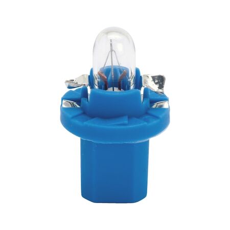Plastic Socket Bulb for Instrument Lighting | BX85D | 12V 1.2W | Light Blue Illumination | @Pack of 10 | by Wurth