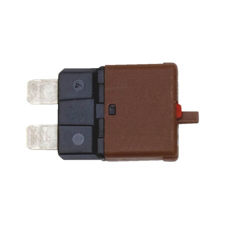 ATO Resettable Fuse 7.5A | Thermal Trip Switch | Easy Manual Reset | Brown Color | by Wurth