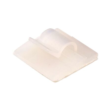 Self-Adhesive Cable Fastening Cord Clips | 25 PCS | Durable Polyamide | White Color | by Wurth