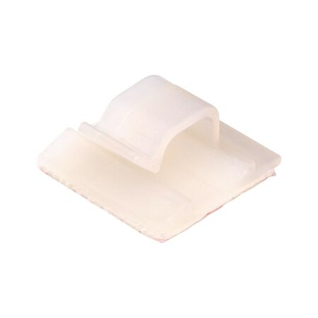 Self-Adhesive Cable Fastening Cord Clips | Durable Polyamide | 8mm Cable Diameter | White | @Pack of 25 | by Wurth