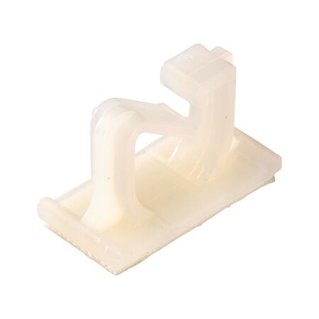 Self-Adhesive Cable Fastening Cord Clips | Durable Polyamide | Easy Peel-and-Stick Installation | White | @Pack of 25 | by Wurth