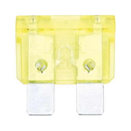 Flat Blade Fuse ATO ISO 8820-3 | 20A Max Current | Tin Plated Contacts | Yellow Color | @Pack of 10 | by Wurth