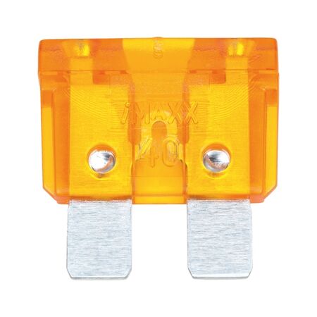 Flat Blade Fuse ATO ISO 8820-3 | 40A Max Current | Tin Plated | Orange Color | @Pack of 10 | by Wurth