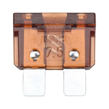 Flat Blade Fuse ATO ISO 8820-3 | 7.5A Max Current | Tin Plated Contact | Ochre Brown | @Pack of 10 | by Wurth