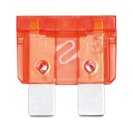 Flat Blade Fuse ATO ISO 8820-3 | 10A Rating | Tin Plated Contacts | Red Color Coding | @Pack of 10 | by Wurth