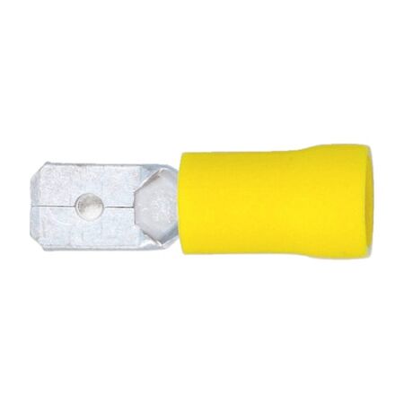 Crimp Cable Lug Blade Connector | PVC Insulated | Tin Plated Copper | 600V Rated | @Pack of 25 | by Wurth
