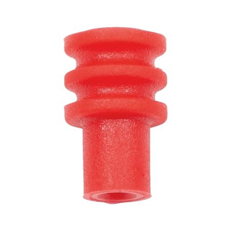 Single Wire Seal for Uninsulated Cable Connector | 3.40 mm Seal Diameter | Red Color | @Pack of 25 | by Wurth