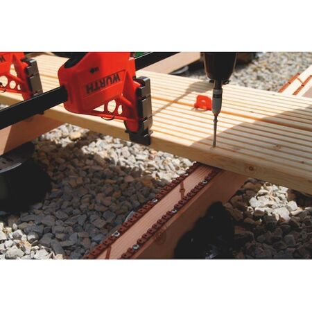 Spacer Strip on Roll | Polypropylene Copolymer | Clay Brown RAL 8003 | Adjustable Width 30-60mm | @Each of 1 | by Wurth