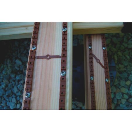 Spacer Strip on Roll | Polypropylene Copolymer | Clay Brown RAL 8003 | Adjustable Width 30-60mm | @Each of 1 | by Wurth