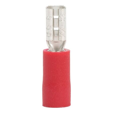 Crimp Cable Lug Push Connector | PVC Insulated | Copper with Tin Plating | 600V AC Rated | @Pack of 25 | by Wurth