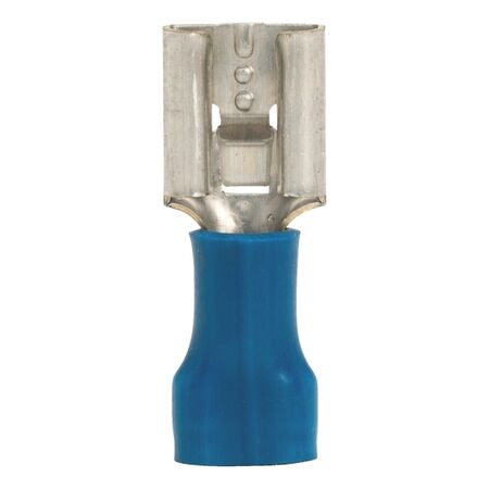 Crimp Cable Lug Push Connector | PVC Insulated | Copper with Tin Plating | Blue Color | @Pack of 25 | by Wurth