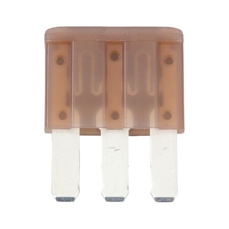 Flat Blade Fuse MICRO 3 | 5A Current | Silver Plated | Brown Color | @Pack of 10 | by Wurth