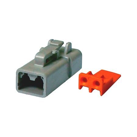 Plug Housing Deutsch DTP062S | 2-Pin Sealed Connector | 14 AWG Compatibility | Environmentally Sealed | by Wurth