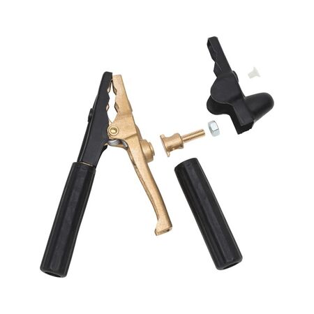 Charger Clamp Fully Insulated 750A | Brass Casting | Cold-Resistant Escorene EVA | Black | by Wurth