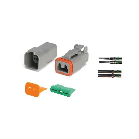 Deutsch DT Series 2 Pin Connector Kit | Complete Connection Set | Durable Components | by Wurth