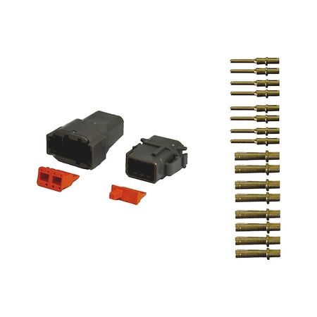 Deutsch DTM Series 8 Pin Connector Kit | Complete Set for Secure Connections | Durable & Reliable | @Pack of 20 | by Wurth
