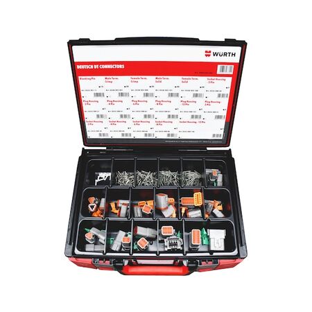 Deutsch Plug Housing Set | 240 Pieces | Durable Construction | Compatible with Deutsch Systems | by Wurth
