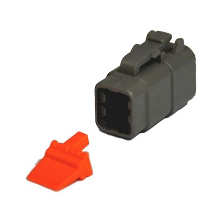 Plug Housing Deutsch DTM | IP67 Rated | 6 Contacts | Thermoplastic | by Wurth
