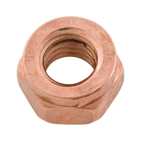 Exhaust Slotted Nut M12 | Copper Plated Steel | DIN 14440 Compliant | @Pack of 10 | by Wurth