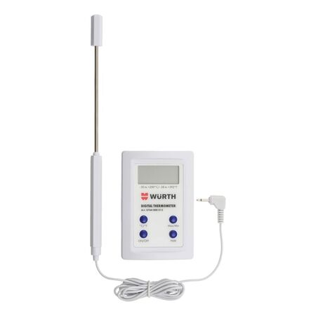 LED Digital Thermometer with Contact Sensor | -50 to 200 °C Range | Clear LED Display | Accurate Measurement | @Each of 1 | by Wurth