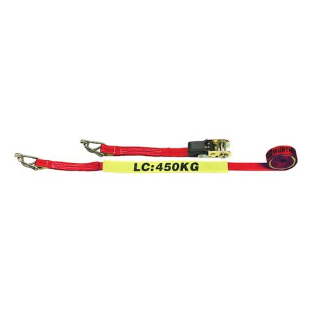 Ratchet Webbing Tie Down | 4m Length | 450kg Load Capacity | Durable Polyester | by Wurth