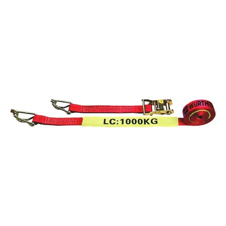 Ratchet Webbing Tie Down | 1000 kg Load Capacity | Ergonomic Handle | Durable Polyester | by Wurth