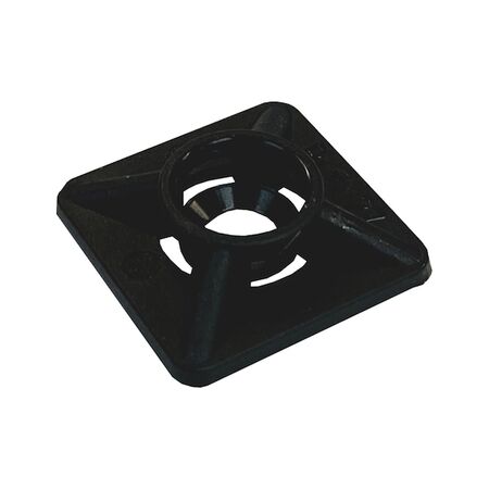 Self-Adhesive Cable Tie Base | 100 PCS | Nylon Material | Black Color | by Wurth
