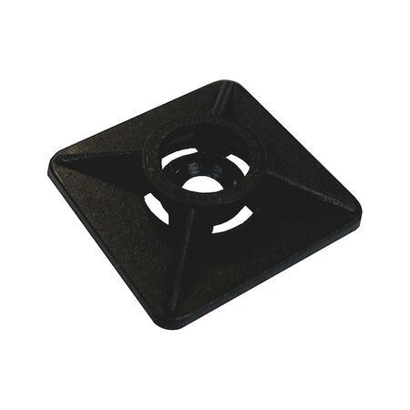 Self-Adhesive Cable Tie Base | Nylon Material | Black Color | High Flexibility | @Pack of 100 | by Wurth