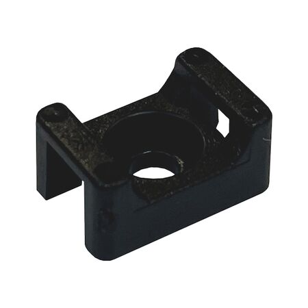 Cable Tie Screw Mount Base | Quick Installation | Black Nylon | @Pack of 100 | by Wurth