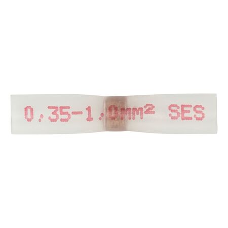 Heat Shrink Solder Connector | High-End Butt Connector | Red Colour Indicator | IP67 Rated | @Pack of 25 | by Wurth