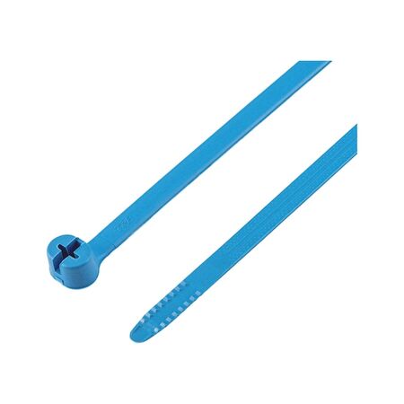 Detectable Cable Tie KBL D | Polyamide with Metal Tongue | 534 N Tensile Strength | Blue | @Pack of 50 | by Wurth