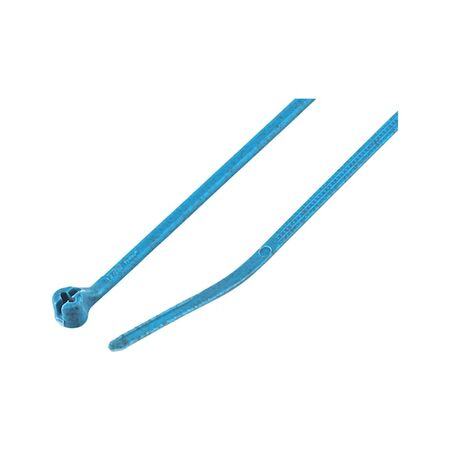 Detectable Cable Tie KBL D | Polyamide with Metal Latch | Food Grade | Blue | @Pack of 100 | by Wurth