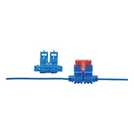 Fuse Holder for Flat Blade Fuses ATO | Max 20A | Direct Cable Clamping | @Pack of 10 | by Wurth