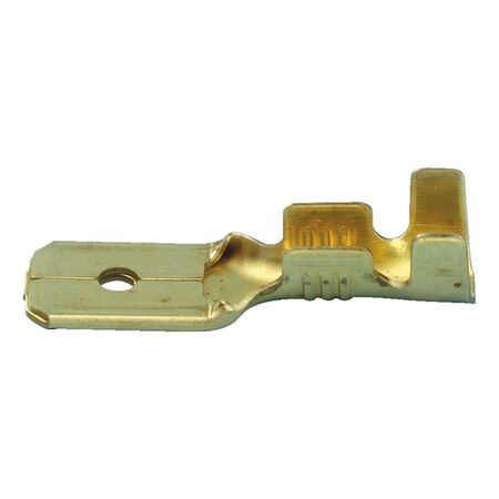 Blade Connector Uninsulated | Brass Material | Unsealed Design | 6.3 x 0.8 mm | @Pack of 25 | by Wurth