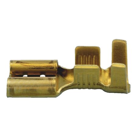 Blade Receptacle Uninsulated | 25 PCS | Brass Material | Single Locking Lug | by Wurth