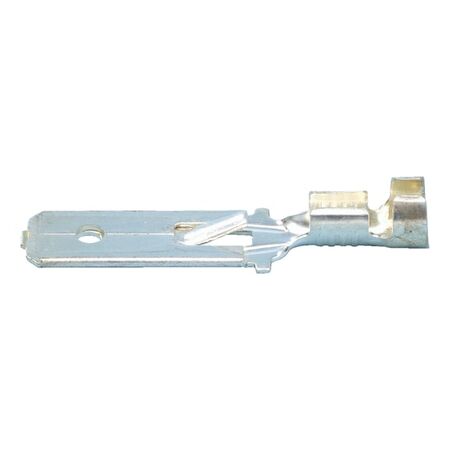 Blade Connector Uninsulated | Silver Plated Brass | 6.3 x 0.8 mm | @Pack of 25 | by Wurth