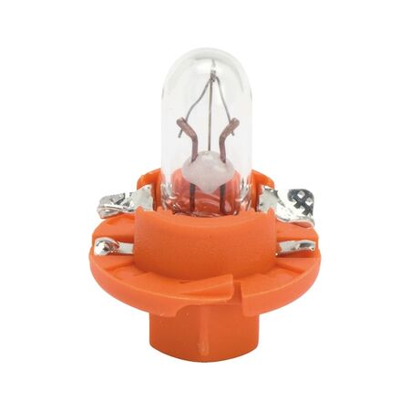Plastic Socket Bulb BX84D | 12V DC | 1.2W Power Rating | Pastel Orange | @Pack of 10 | by Wurth