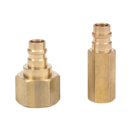 Removal Adapter Set R1234YF for 56 kg Refrigerant Bottles | Includes Seal & Valve Insert | Durable Metal & Rubber | by Wurth