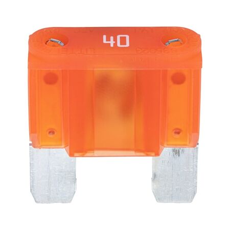 Flat Blade Fuse MAXI Silver | 40A Current | Orange Color | Silver Coated | @Pack of 5 | by Wurth