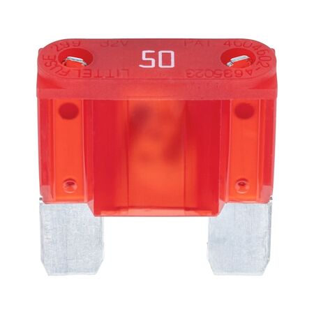 Flat Blade Fuse MAXI Silver | 50A Current | Silver Coated for Heat Reflection | OEM Quality | @Pack of 5 | by Wurth