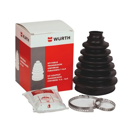 Universal Axle Boot Set | Neoprene Material | Easy Fitting with Bands & Grease | @Pack of 4 | by Wurth