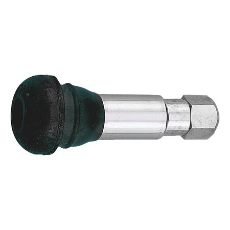 Rubber Valve SNAP IN TYRVLVE TR413 | Chrome Plated | Max Pressure 4.5 Bar | @Pack of 10 | by Wurth