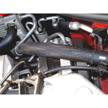 Fabric Shrink Hose | 2:1 Shrink Rate | Black Color | Excellent Abrasion Protection | by Wurth