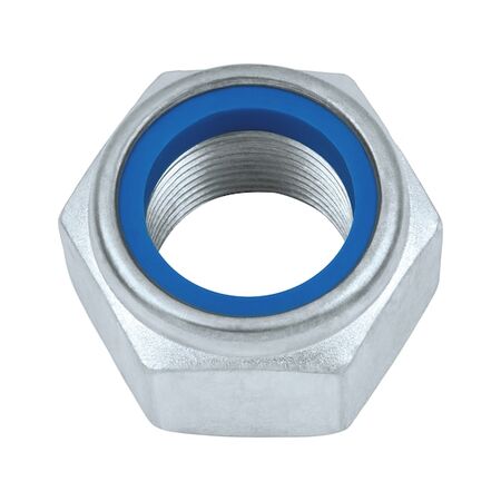Hexagon Nut Low Profile with Clamping Piece | M5 Thread | Zinc Plated Blue Passivated | @Pack of 50 | by Wurth