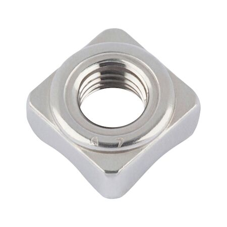Square Weld Nuts DIN 928 | A2 Stainless Steel | M8 Metric Thread | Plain Surface | @Pack of 100 | by Wurth
