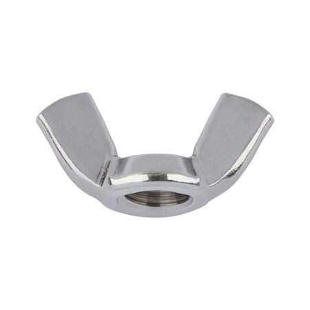Wing Nut ASME B18.17 | 3/8 in Diameter | Stainless Steel AISI 316 | Plain Surface | @Pack of 10 | by Wurth